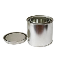 Kemasan Kaleng Tinplate Cetak Kustom dengan Tutup Sekrup dan Finishing Mengkilap untuk Cat, Perekat, Pelarut, Bahan Kimia, Cairan Industri