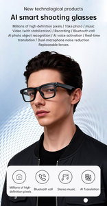<span class=keywords><strong>Nuevas</strong></span> Gafas Inteligentes Ocultas con IA de 8MP, Similares a Ray-Ban, con Bloqueo de Luz Azul, Audio y Traducción por IA 1080p - Product Image 4