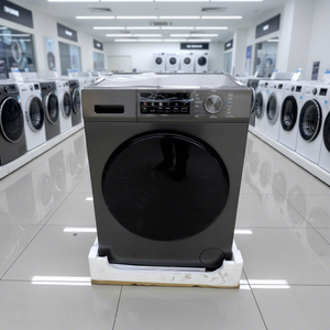 <span class=keywords><strong>Lavadora</strong></span>-<span class=keywords><strong>Secadora</strong></span> Automática <span class=keywords><strong>Haier</strong></span> de 10 kg con Inversor BLDC de Acero Inoxidable y Autolimpieza Ultra, 220V, Reino Unido - Product Image 1