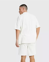 T-shirt homme blanc en coton et Polyester, avec Logo personnalisable, personnalisable, édition