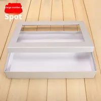Scatole Regalo in Carta con Coperchio Trasparente in Plastica, Confezioni con Finestra in PVC per Imballaggio di Biancheria Intima, Vestiti, Sciarpe e Magliette