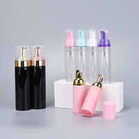Nettoyant visage, désinfectant pour les mains, 30 ml, 60 ml, 100 ml, rose, ambre, transparent, blanc, flacon pompe en plastique PET pour teinture capillaire