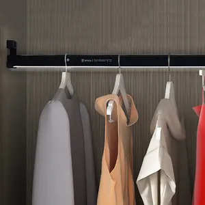 Hastes de armário oval para pendurar roupas, suporte de tubo para armário, suporte de haste de suporte para móveis domésticos