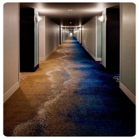 Tapis 7.5mm Pile Hight Pattern Luxury Axminster Carpet, Hotel Colorful Wall to Wall Carpet