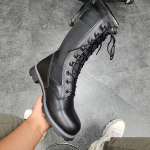 DF22 <b>Black</b> Tactical Boots PU Leather Waterproof All Seasons Casual Wear - Product Image 6
