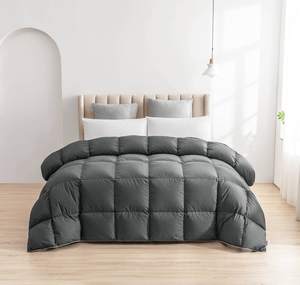 中国工厂豪华酒店家居舒适鸭毛羽绒被棉套特大床单套装 - Product Image 1