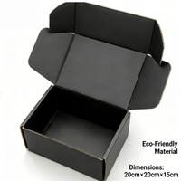 Boîtes d'expédition en carton ondulé recyclable noir personnalisées avec logo personnalisé pour l'emballage des chaussettes