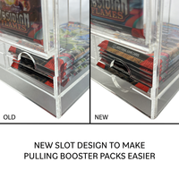 6 Slots Trading Card Booster Clear Acrylic Pokemoon Card Display Rack TGC Booster Pack Dispenser
