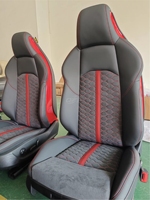 Kit de coussins de siège sport RS4 RS5 amélioré, housses de course en cuir personnalisées de luxe pour Audi A4 A5 B9 2017-2024