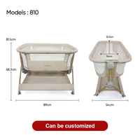 Lit Pliant Portable de Haute Qualité pour Nouveau-Né, Berceau pour Bébé, Ensemble de Literie pour Lit de Bébé
