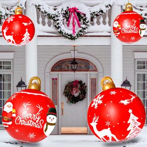 Boule décorative gonflable de Noël 24 pouces, boules de jardin, décorations d'arbre de Noël, décorations gonflables en PVC, boule de décoration gonflable de Noël - Product Image 5