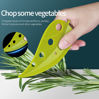 Handmatige plastic fruit- en groentebladstripper, groentebladseparator, kernverwijderaar, multifunctionele bladafschiller, kruiden-gereedschap