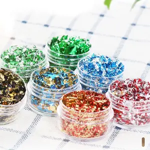 New style fashion designer high quality multicolor nail art decorations metal foil sticker