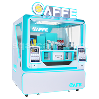 Distributeur automatique de yaourt glacé, crème glacée molle/café, paiement par carte de crédit, fonctionnement à pièces