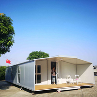 Maison conteneur extensible 20ft 40ft, préfabriquée, pliable, modulaire, pour habitation, bureau, villa, chambre, atelier
