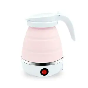 Portable Foldable Water Kettles Coffee Silicone Travel Mini Electric Kettle Collapsible Electric Stainless Steel Kettle