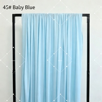 Kain Latar Belakang Polos Muwei Milk Silk, Tirai Drape Solid untuk Dekorasi Latar Belakang Pernikahan & Pesta