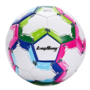 Ballon de football taille 5 standard, 215 mm, en cuir mousse, toucher doux, imperméable, cousu à la machine, chambre à air de qualité supérieure, poids officiel - Product Image 1