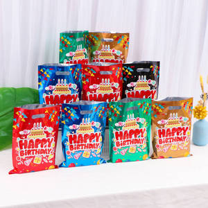 Bolsas de Regalo de Cumpleaños Coloridas, Bolsas de Regalo para Celebración de Cumpleaños, Juego de 8 Piezas - Product Image 1