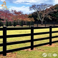 Clôture pour chevaux en vinyle résistant aux intempéries, anti-UV, en PVC, pour club équestre, enclos de pâturage