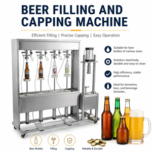 Línea de Llenado de Latas de Aluminio para Cerveza, Máquina de Llenado de Latas de Bebidas de Gran Producción, Máquina de Llenado de Botellas de Líquido de Acero Inoxidable - Product Image 1