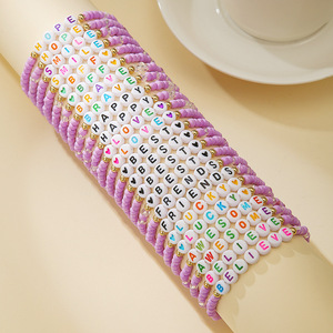 ชุดสร้อยข้อมือมิตรภาพ 24 ชิ้น หลายชั้น ประดับลูกปัดยืดหยุ่น สีชมพู สร้างแรงบันดาลใจ ของขวัญเครื่องประดับสำหรับผู้หญิง - Product Image 1