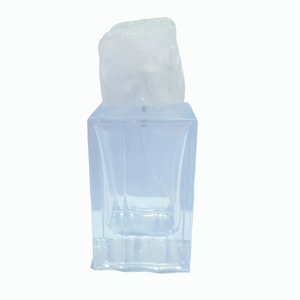 Flacons de parfum en jade naturel de luxe personnalisés avec couvercle en cristal et bouchons en pierre - Product Image 1