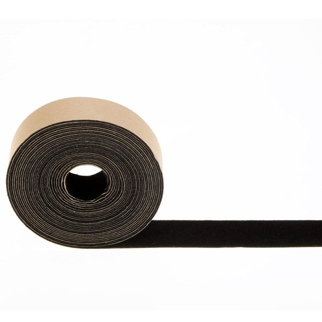 Custom Size Self Adhesive Polyester Felt Tape Thick Velvet Self-stick Smooth Soft Felt Strip Flocking Roll for DIY Project Wall