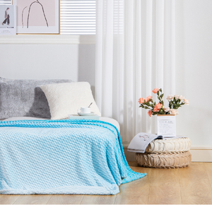 Jacquard promozione design coperta in pile di flanella molto morbida e confortevole due <span class=keywords><strong>laywers</strong></span> per tutte le stagioni - Product Image 4