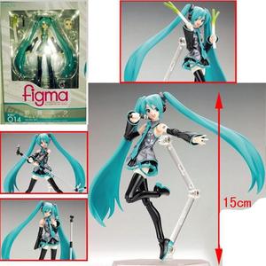 Figurine d'action Miku Classic Outfit Anime <span class=keywords><strong>Figma</strong></span> 014 avec articulations mobiles et support transparent pour collection de fans de Vocaloid - Product Image 6