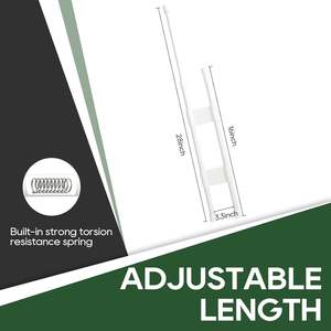 Doppia barra di tensione del frigorifero regolabile 16 "-28" Camper frigorifero cucina armadio libreria <span class=keywords><strong>RV</strong></span> parti accessori - Product Image 3