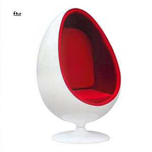 Sedia a Uovo in Fibra di Vetro, Arredamento per Ristoranti, Hotel, Soggiorno e Uso Esterno - Design Nordico, Sedia da Pranzo Commerciale - Product Image 4