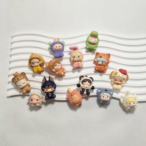 원래 파자마 파티 인형 버블 PVC 액세서리 도매 작은 인형 무작위로 패키지 팔찌 수제 페르시 키 체인 - Product Image 1