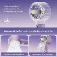 Pommeau de douche portable surpuissant violet pour utilisation extérieure temporaire