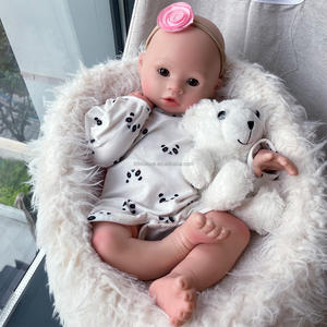 Muñeca bebé de silicona suave hecha a mano de 18 pulgadas para niña recién nacida, muñeca bebé recién nacido de tacto suave para niños, regalos de <span class=keywords><strong>Halloween</strong></span> - Product Image 4