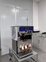 Mvckyi brevet 8 programme continue machine à glace 3 + 2 réglable Overrun boisson froide machine à glace douce ICE-café