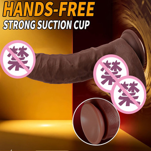 Dildo réaliste en silicone liquide, dildo de masturbation extra-large, SM, stimulation clitoridienne à grande échelle, gros pénis. - Product Image 4