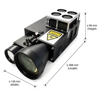 1064nm 160mJ Penunjuk Target Laser Sensor Jarak Laser 30KM untuk Modul Pengukur Jarak UAV RS422