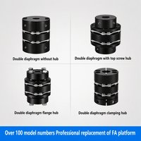 Accouplement en acier 45 pour moteur monocylindre DJM, coupleur de moteur à double disque JND-8, série 1000, vis à 8 trous, élastique, haute rigidité