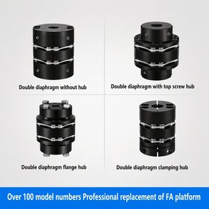 Accouplement en acier 45 pour moteur monocylindre <span class=keywords><strong>DJM</strong></span>, coupleur de moteur à double disque JND-8, série <span class=keywords><strong>1000</strong></span>, vis à 8 trous, élastique, haute rigidité - Product Image 2