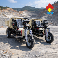 Mini-dumper diesel 2,5T avec filtre à air Henan Machinery pour le transport de matériaux lourds dans les carrières dans les zones minières du Pérou