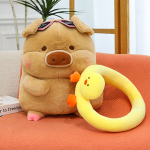 Creatieve Nieuwe Lulu Varken Dragen Zwemringen Knuffels Zacht Zwemmend Varken Knuffeldier Speelgoed Hoge Kwaliteit <span class=keywords><strong>Puppy</strong></span> Pluche Speelgoed - Product Image 6