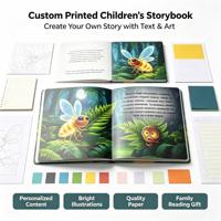Service d'impression de livres d'histoires pour le coucher personnalisés en usine, livre d'histoires pour enfants illustré en couleur, création artistique personnalisée