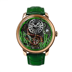 Montre mécanique automatique de luxe pour homme avec logo personnalisé, cadran squelette de style chinois gravé en 3D, bracelet en cuir premium - Product Image 1