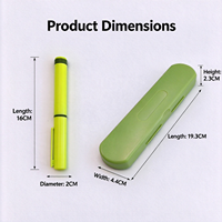 Kit de stylos cosmétiques en plastique vide, couleur macaron, avec boîte de rangement assortie, logo personnalisé, haute qualité, usage domestique
