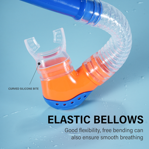 SNK300 Snorkel en silicone pour enfants, masque de plongée en silicone et ensemble de tuba pour apprendre à nager et jouer sous l'<span class=keywords><strong>eau</strong></span> - Product Image 4