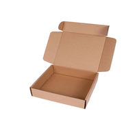 Caja de Envío de Papel Kraft Directo de Fábrica, Caja de Regalo de Cartón Reciclable Plegable con Cierre Automático para Electrónica de Consumo