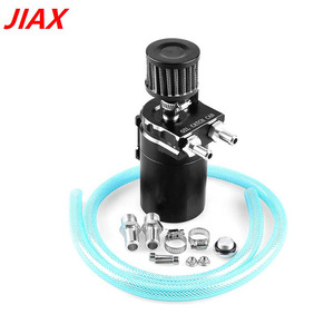 Jiax Oil Catch Can 300ml Aluminum With Air Filter And <b>Drain</b> Valve For Cars - Product Image 1