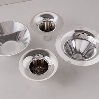 Réflecteur en aluminium anodisé haute réflexion, procédé de rotation, bol réflecteur pour lumière LED, tailles personnalisées disponibles