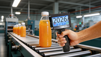 Machine de codage à jet d'encre portable, imprimante TIJ manuelle pour le codage de la date, le numéro de lot, le code QR, le code-barres, l'impression de logo sur carton, bouteille